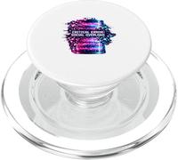 Critical Error Social Overload Battery Low Tech Humor PopSockets PopGrip for MagSafe