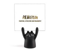 Critical Pessism Modernism Memo Holder Cartoon Black Cat Stand Decoration