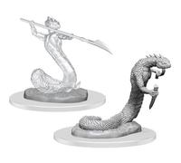 Critical Role Unpainted Miniatures - Serpentfolk & Serpentfolk Ghost (90626)