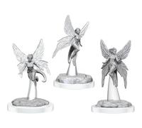 Critical Role: Unpatined Miniatures: Wisher Pixies - 6 Unpainted/Primed Dungeons and Dragons Miniature by WizKids - Compatible with DND D&D and Other Tabletop RPG Games TTRPG