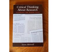Critical Thinking About Research: Psychology and Related Fields