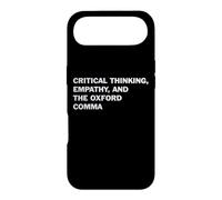 Critical Thinking Empathy And The Oxford Comma Funny Grammar Case for iPhone Air