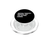 Critical Thinking Empathy And The Oxford Comma Funny Grammar PopSockets PopGrip for MagSafe