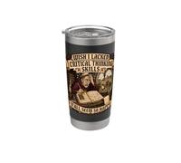 Critical Thinking Skills Funny Overthinker Monk Stainless Steel Insulated Tumbler