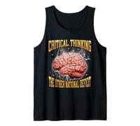 Critical Thinking The Other National Deficit Funny Bootleg Tank Top