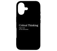 Critical Thinking The Other National Deficit Funny Sarcastic Case for iPhone 17