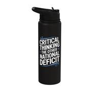 Critical Thinking The Other National Deficit Stainless Steel Insulated Water Bottle