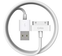 Critin 3.3FT 30 Pin Charging Cable,30-Pin Dock Connector | for iPhone 4/4S 3G/3GS, iPad 1/2/3,Old A-pple Charger Cable,USB Sync & Charge Cord Compatible with iPod Nano/Touch