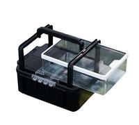 Critter Container for Reptiles - Reptile Hatching Container,Outdoor Reptile Hatching Container, Portable Reptile Travel Carrier with Lid for Snake Scorpion Snail