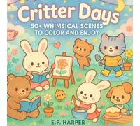 Critter Days: 50+ Whimsical Scenes to Color and Enjoy