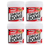 CritterKill 16g Cluster Fly and Wasp Killer Smoke Bomb Fogger 4 Pack - Targets Hard to Reach Places and Nests - Use in Attics, Garages and Lofts - Covers 2024m3