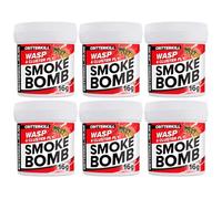 CritterKill 16g Cluster Fly and Wasp Killer Smoke Bomb Fogger 6 Pack - Targets Hard to Reach Places and Nests - Use in Attics, Garages and Lofts - Covers over 3000m3
