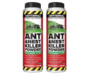 Critterkill Ant and Nest Killer Powder | Fast Acting Pro Formula | STRONG Eradicator for Home and Garden Treatment 300g (600g)