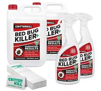 CritterKill Bed Bug Blitz Professional Treatment For Bedbug Infestation - Bed Bug Killer Spray & Sticky Insect Traps (Medium)