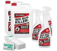 CritterKill Bed Bug Blitz Professional Treatment for Bedbug Infestation - Bed Bug Killer Spray & Sticky Insect Traps (Large)