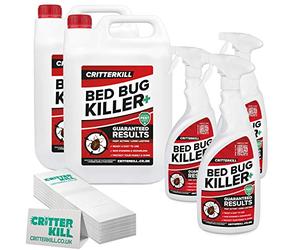 CritterKill Bed Bug Blitz Professional Treatment for Bedbug Infestation - Bed Bug Killer Spray & Sticky Insect Traps (Large)
