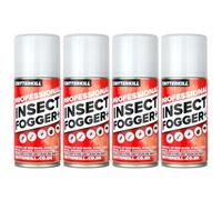 CritterKill Professional Insect Killer Foggers 150ml 4 Pack | Total Release Automatic One Shot Fogging Insecticide - Kills Fleas, Bed Bugs, Flies, Moths and more.