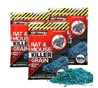 CritterKill Rat & Mouse Killer Poison Grain 150g EXTRA STRENGTH - SINGLE FEED (450g)
