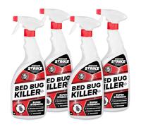 CritterKill Strike Bed Bug Killer Spray 1L - Kills Bed Bugs Quickly - Safe for Use in Bedrooms - Dual Active Ingredients for Better Results (4)
