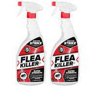 CritterKill Strike Flea Killer Spray for the Home 1L - Kills Fleas Quickly - Pet and Child Safe Once Dry (2 x 1L)