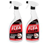 Critterkill Strong Flea Killer Spray 2 X 1L - Kills Fleas On Pet Bedding, Mattresses And Bedding