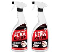 CritterKill Strong Flea Killer Spray for the Home 2 x 1L - Safe for use on Pet Bedding, Bedding, Mattresses, Carpets & More - Child and Pet Safe - Kills Fleas Quickly - Covers 16m2