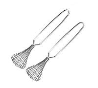 CRIVERS Stainless Steel Mini Kitchen Coil Wire Whisk for Blending, Whisking, Beating and Stirring (2pc, Coil Whisk) …