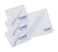 Crizal Eyeglass Cleaning Cloths - 4 Pack (3 Standard + 1 Large) - Safest Cloth for AR Lenses - Premium Microfiber for Eyeglasses, Screens & Cameras