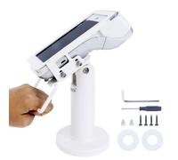 CRIZISTON POS Terminal Stand for Pax A920/A920 Pro Credit Card Machine Stand, 7" Tall Tilt & Swivel Credit Card Reader Stand, Credit Card Terminal Stand with Complete Kit, Screw-in and Adhesive, White