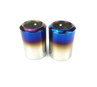 CRJIMX 1/2Pcs Stainless Steel Exhaust Pipe Muffler Tailpipe Muffler Tip For Mazda CX-5 CX 5 CX5 KF 2013-2022 Car Rear Tail Throat(Blue,Double tube)