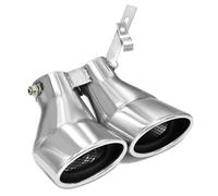 CRJIMX 1 PCS For Mercedes For Benz C-Class W203 C200 Car Stainless Steel Rear Dual Exhaust Muffler Tip Tailpipe Nozzle Auto Accesories