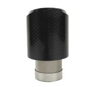 CRJIMX 1 Pcs For Universal Car Carbon Fibre Tail Throat Stainless Steel For Silencer Sand Blast Twill Glossy For Muffler Exhaust Nozzle Tip(63mm-101mm)