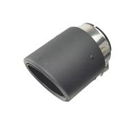 CRJIMX 1 Piece For Mazda CX-5 CX-4 CX-3 For Axela For ATENZA Exhaust Pipe Modified Decorative Carbon Fiber Tail Tips Inlet 77 mm(Silver 1 piece)