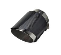 CRJIMX 1 Piece For Mazda CX-5 CX-4 CX-3 For Axela For ATENZA Exhaust Pipe Modified Decorative Carbon Fiber Tail Tips Inlet 77 mm(Straight slilver1pcs)