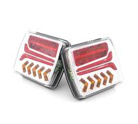 CRJIMX 12V 24V Wireless Magnetic LED Tail Light Trailer Rear Light Signal Warning Brake Light RV Camper Lorry Caravan Truck 1 Set