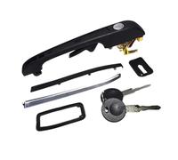 CRJIMX 191837205A 191837206A for VW for Golf MK1 MK2 for Jetaa MK2 Car Outside Exterior Front Rear Left Right Door Handles Lock W/Keys(Front Right)
