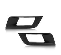 CRJIMX 1Pair Fog Lights Cover Trim Carbon Fiber Front Bumper Fog Lamp Grille Car Styling Accessories For F&ord For Ranger 2015-2018 T7 Wildtrak CRJIMX(BLACK)