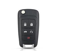 CRJIMX 2 3 4 5 Buttons Flip Folding Key Case For Opel For Vauxhall For Corsa For Astra For Vectra For Zafira For Omega HU100 Uncut Blade(5 Buttons)