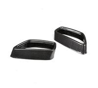 CRJIMX 2pcs For 5 6 Series GT G30 G38 G32 2018 2019 2020 2021 Stainless Steel Car Tail Muffler Exhaust Pipe Output Cover Protective Trim(Carbon Texture)