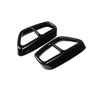 CRJIMX 2pcs For 5 6 Series GT G30 G38 G32 2018 2019 2020 2021 Stainless Steel Car Tail Muffler Exhaust Pipe Output Cover Protective Trim(Glossy Black b)