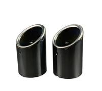 CRJIMX 2pcs For Mazda CX-5 CX-8 CX-9 Auto Accessories Stainless Steel Car Exhaust Pipe Muffler Tail Throat Exterior Refit Products(BLACK)