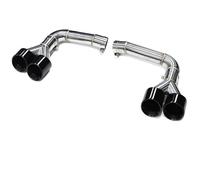CRJIMX 2pcs/lot Car Dual Exhaust Tailpipes For Q8 2019 2020 2021 2022 2023 Upgraded SQ8 Quad Muffler Headers Systems Nozzles(Black B)