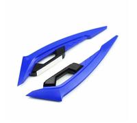 CRJIMX 2Pcs Motorcycle Winglets Front Side Spoiler Aerodynamic Wing Set Fixed Wind Wing With Adhesive Decoration Stickers(Blue)