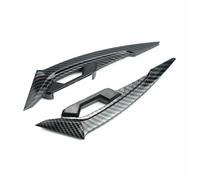 CRJIMX 2Pcs Motorcycle Winglets Front Side Spoiler Aerodynamic Wing Set Fixed Wind Wing With Adhesive Decoration Stickers(Carbon fiber)