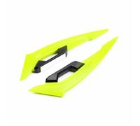 CRJIMX 2Pcs Motorcycle Winglets Front Side Spoiler Aerodynamic Wing Set Fixed Wind Wing With Adhesive Decoration Stickers(Yellow)