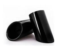 CRJIMX 2Pcs Tail Throat Exhaust Pipe For A1 A3 A4L A5 A6L Q3 Q5 Tail Pipe Car Exhaust Pipe Cover Muffler Tip Auto Accessories(BLACK)