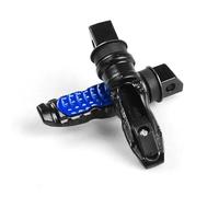 CRJIMX 2pcs Universal Motorcycle Rear Passenger Foot Pedal 8MM Aluminum Footrest Scooter Foot Peg Motorbike Pedal(Blue)