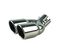 CRJIMX 3 Inch 76mm Exhaust Tip Double Exhaust Tail Tip For 3.0" Outside Diameter Tailpipe(Straight sliver)