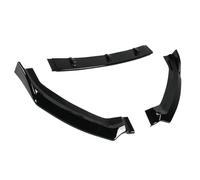 CRJIMX 3Pcs Gloss Black Carbon Fiber Look Front Bumper Lip Spoiler Wing Body Kit For A3 8V S3 For S-Line 2017 2018 2019 2020