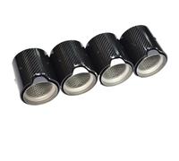 CRJIMX 4 PCS For M2 F87 M3 F80 M4 F82 F83 Car Muffler Tail Pipe Upgrade Mperformance Carbon Fiber Exhaust Tip Dedicated(Style B)